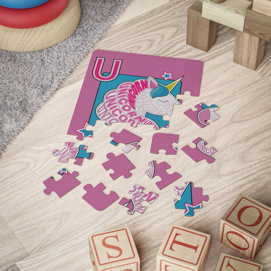 U is for Unicorn Kids' Puzzle, 30-Piece